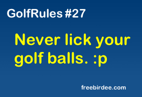 GolfRules #27