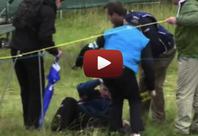 Man Down! McIlroy Drives It Off Spectators Head